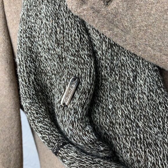 Calvin Klein Women's Pea Coat Size 4 Camel Wool Cashmere Blend Double Breasted - Picture 12 of 14